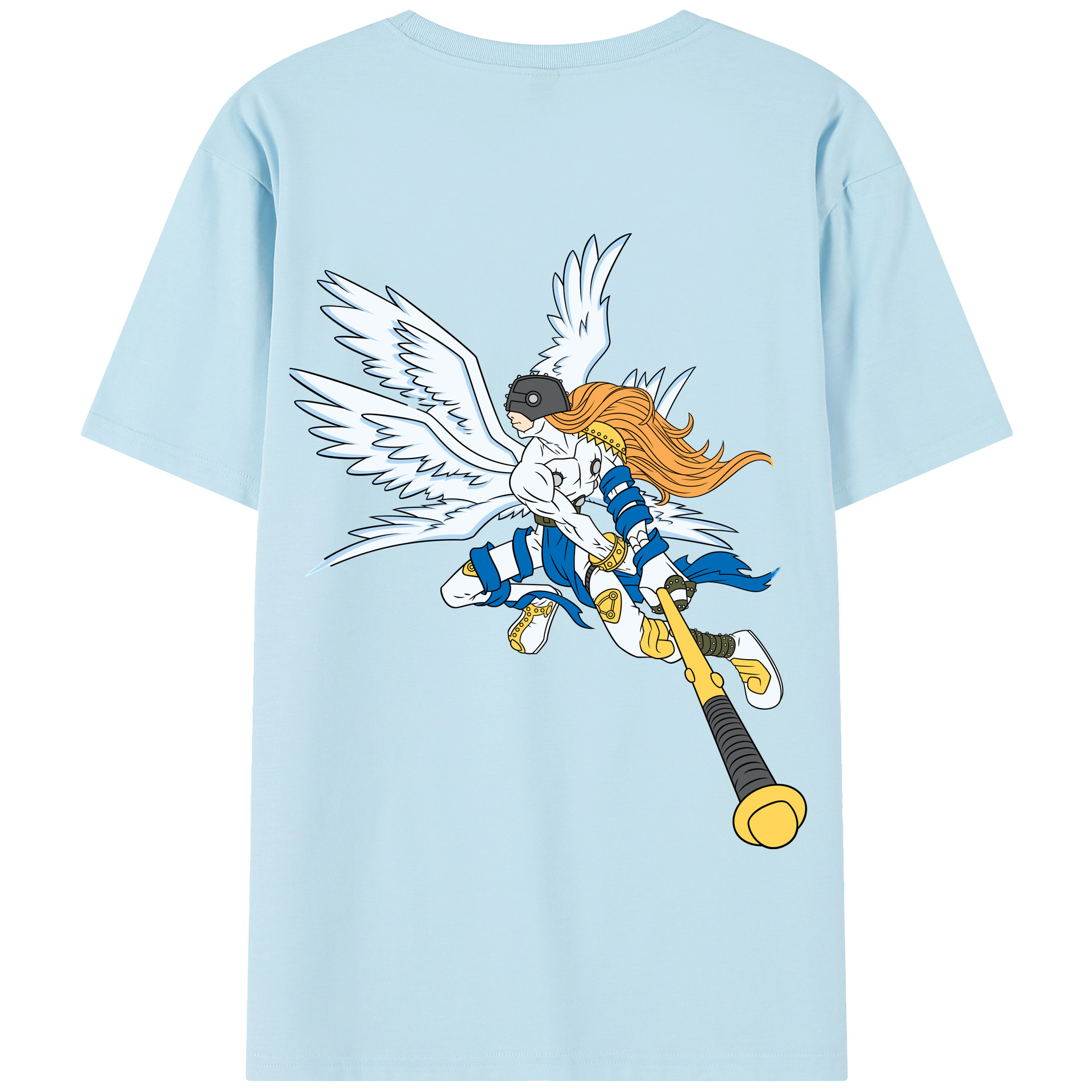 （画像用） Digimon デジタルモンスター/デジモン 綿100％半袖Tシャツ（背面プリント）